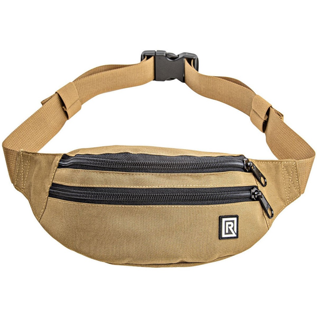 [D193161] BlackRapid Waist Pack w/ 2 Zippered Pockets / Belt - Coyote