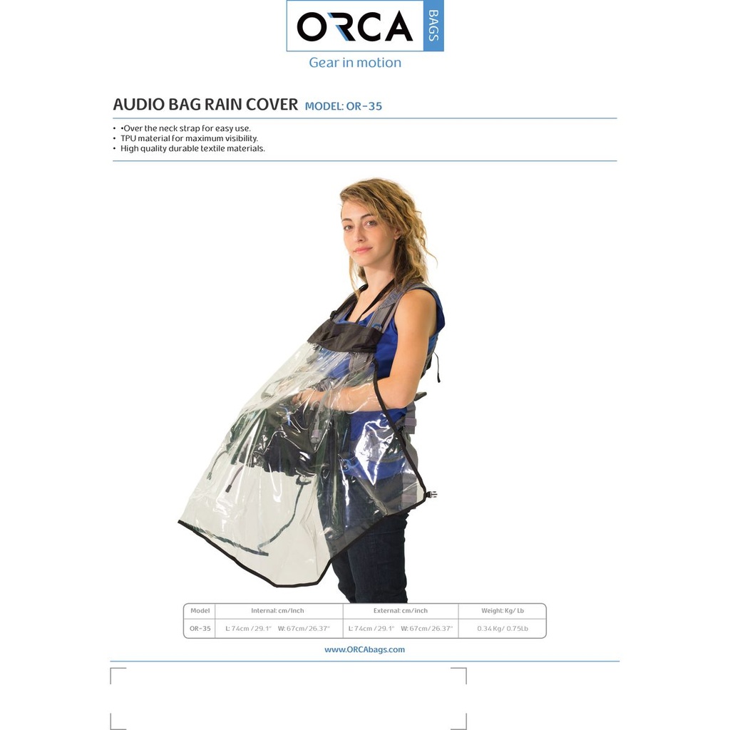 [OR113220] ORCA OR-35 ORCA Audio Bags Rain Cover