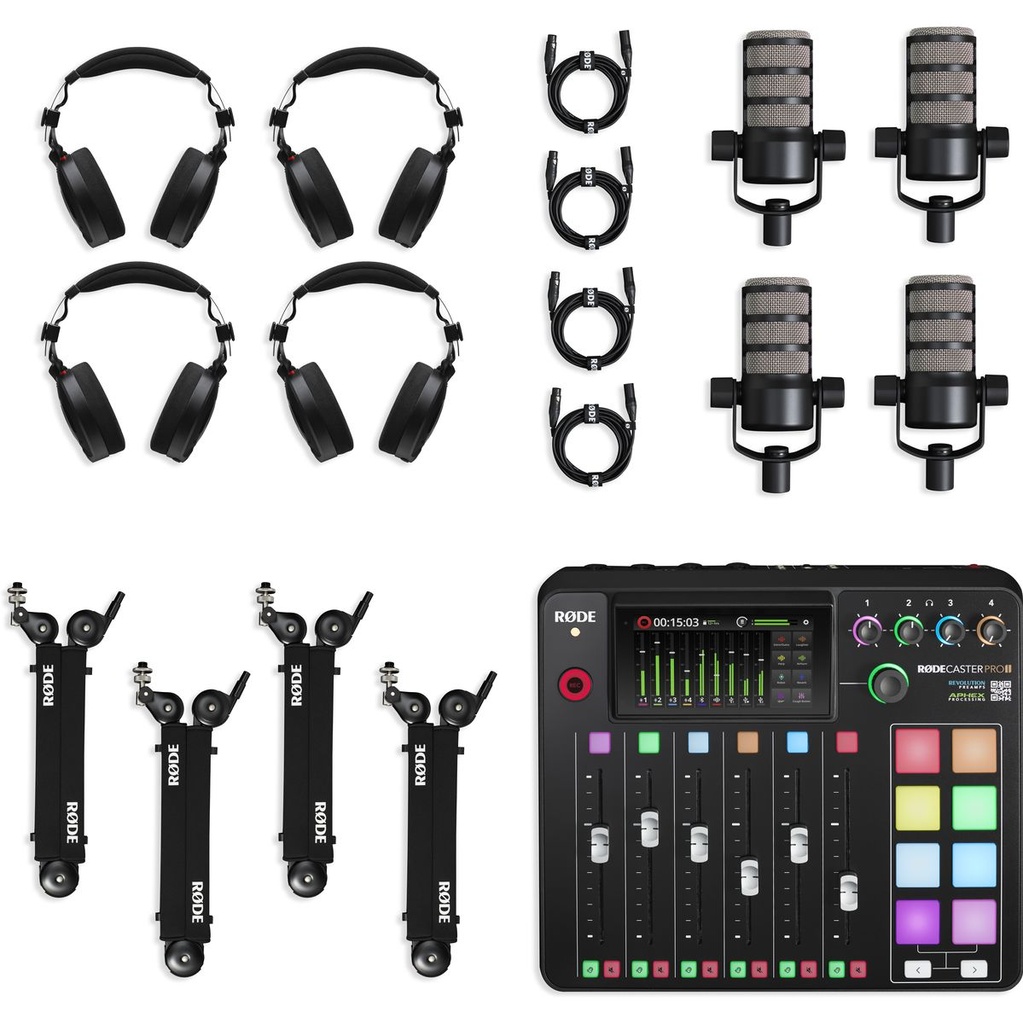 [RD117957] RØDE Red Four-Person Podcasting Bundle