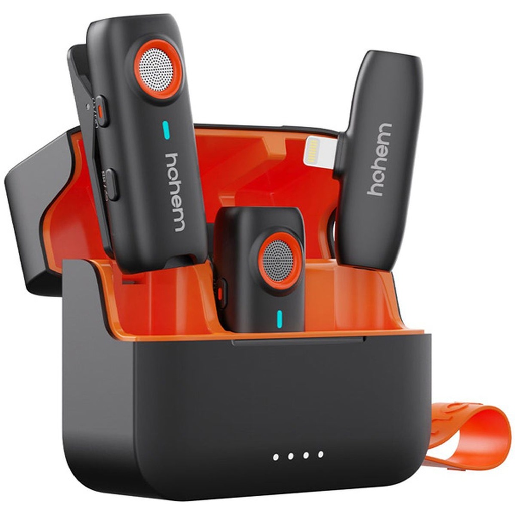 [D277011] Hohem MIC-01 Wireless Lavalier Microphone (2TX + 1RX + Charging Case)