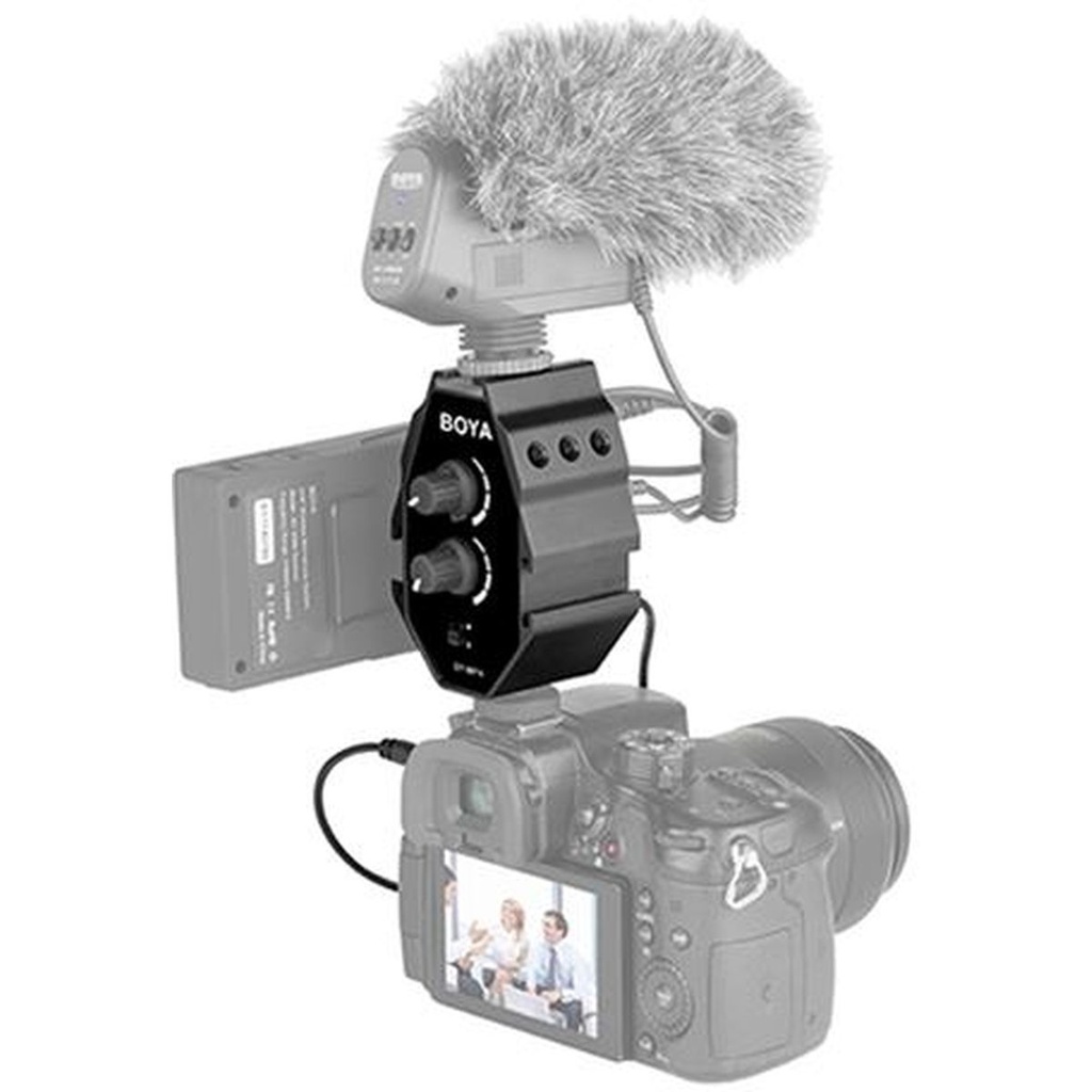 [350320] Boya Audio Adapter BY-MP4 - Smartphone DSLR Camcorders PC